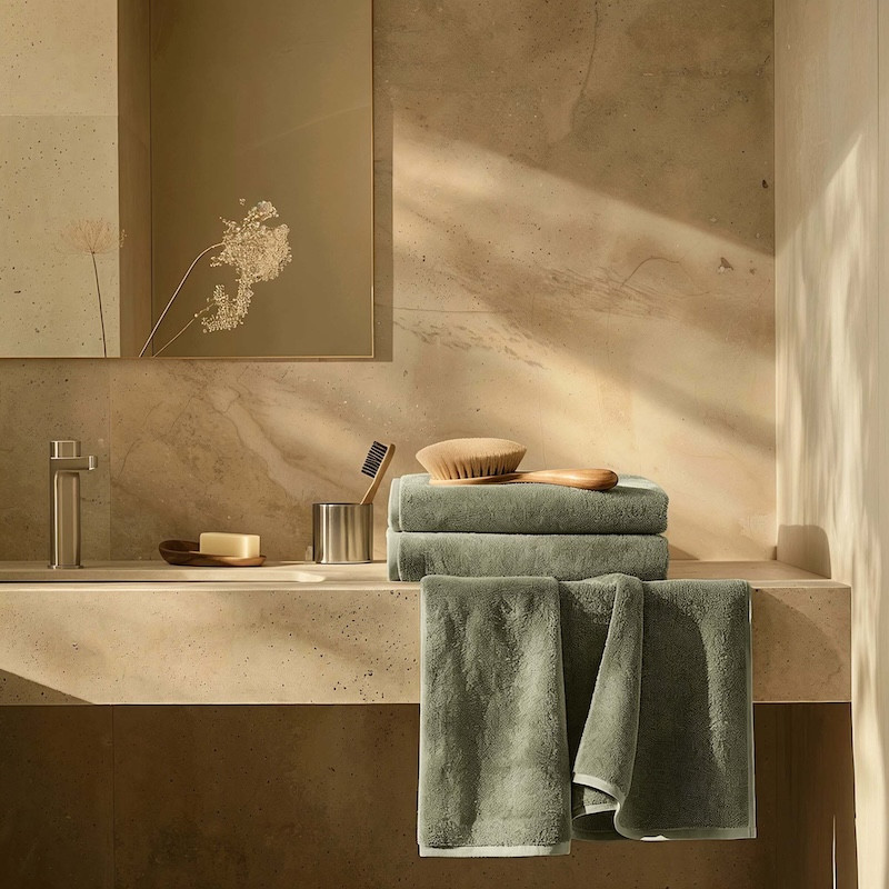 Luxury Ultra plush 800 GSM High Quality Australian Cotton Towel Moss Green